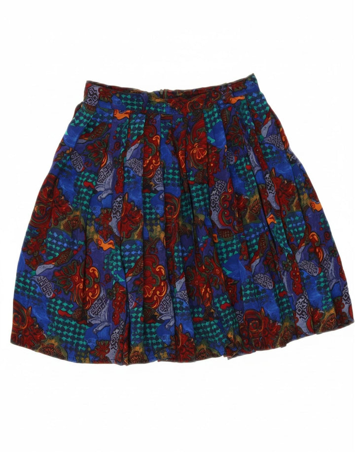 VINTAGE Womens Pleated Skirt IT 44 Medium W28 Multicoloured Paisley Vintage Vintage and Second-Hand Vintage from Messina Hembry 