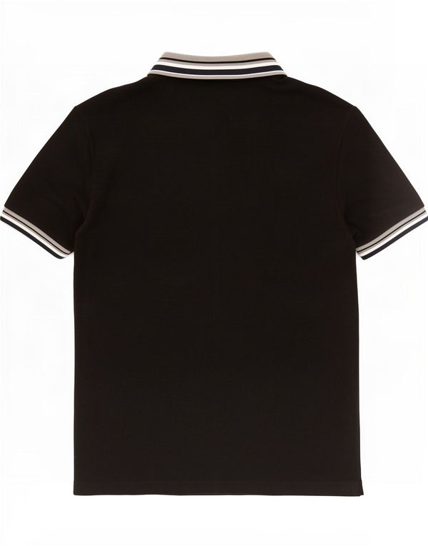 Lacoste Mens Slim Fit Polo Shirt Size 4 Medium Black Cotton