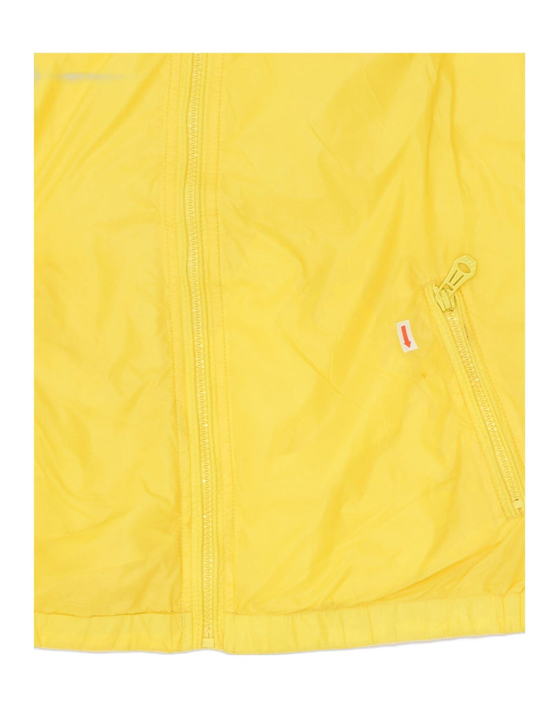 DKNY Womens Hooded Rain Jacket UK 14 Medium Yellow Polyester | Vintage Dkny | Thrift | Second-Hand Dkny | Used Clothing | Messina Hembry 