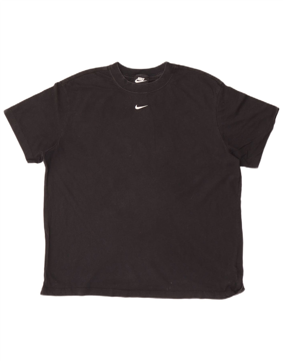 NIKE Mens T-Shirt Top Medium Black Cotton