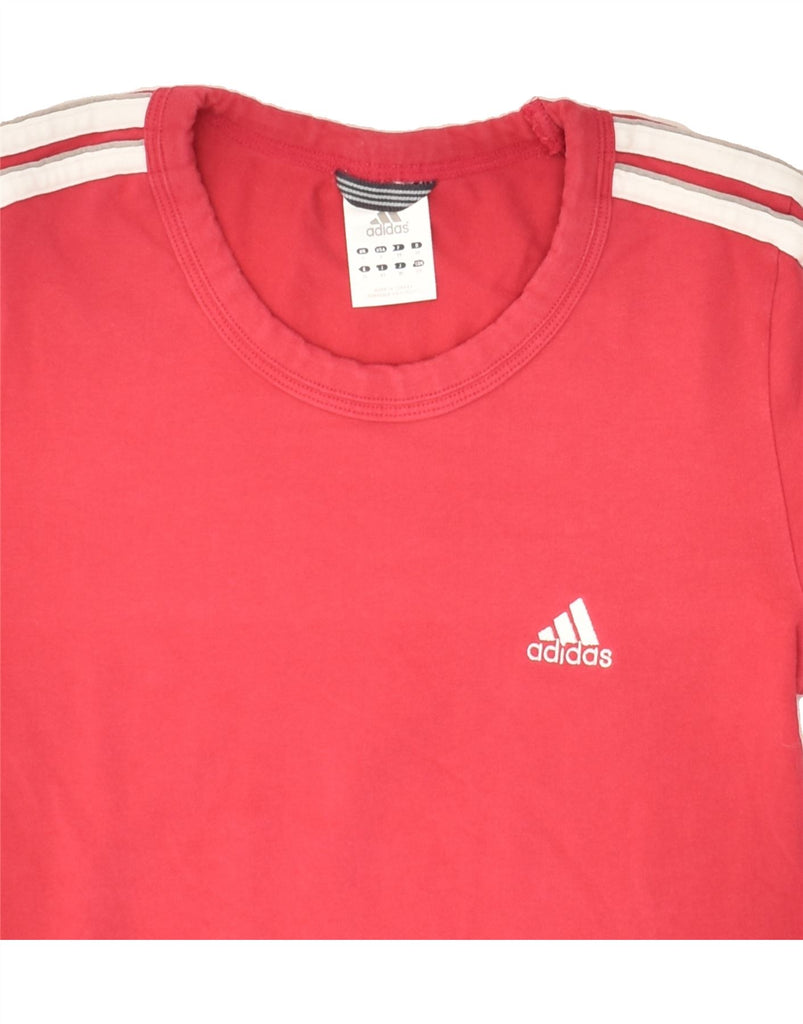 ADIDAS Girls Top Long Sleeve 9-10 Years Pink Cotton | Vintage Adidas | Thrift | Second-Hand Adidas | Used Clothing | Messina Hembry 