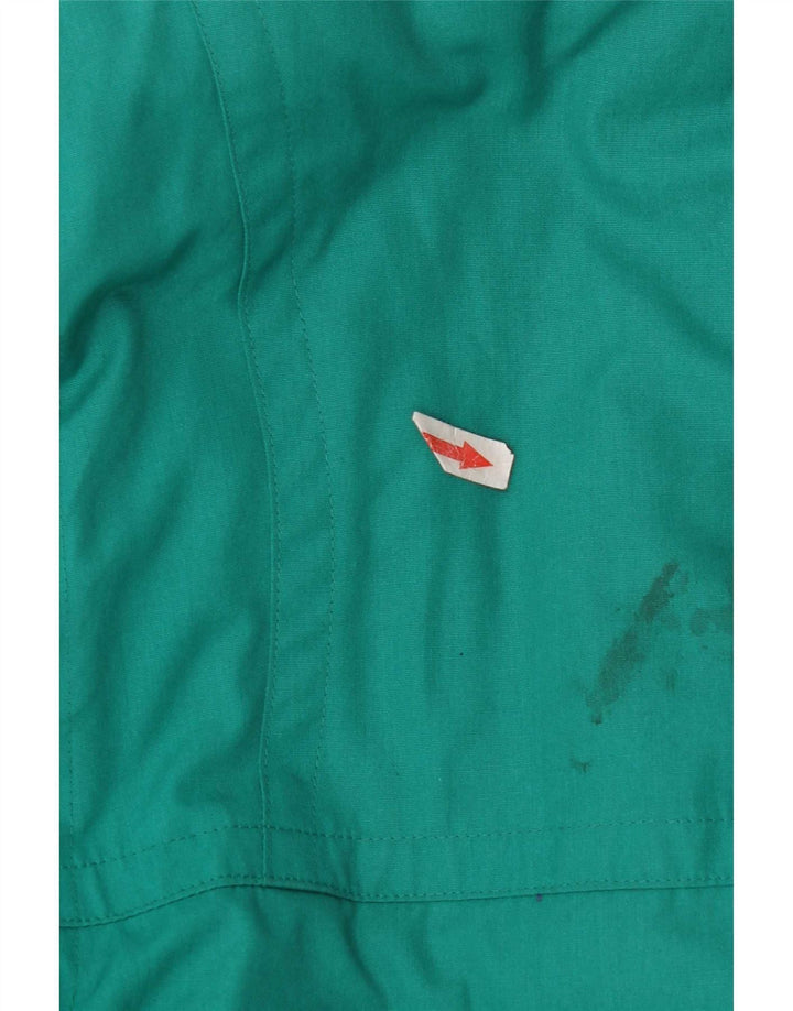 Fila Mens Hooded Ski Jacket IT 50 Large Green Cotton