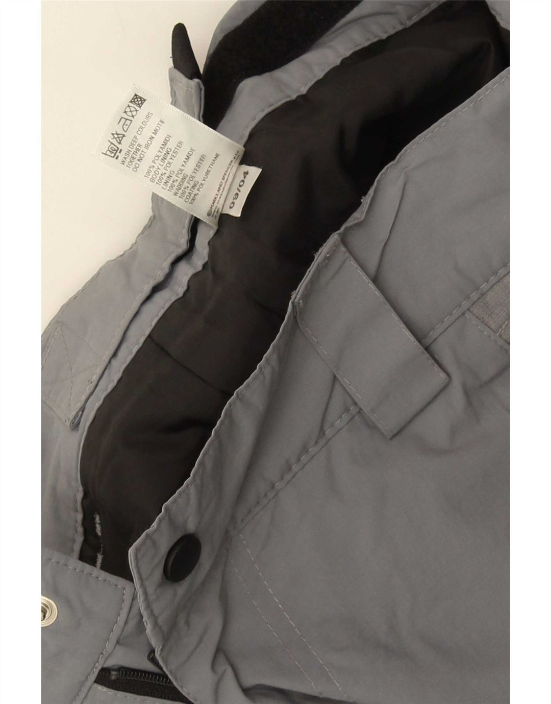 Marks & Spencer Mens Straight Casual Trousers Small Grey Polyester