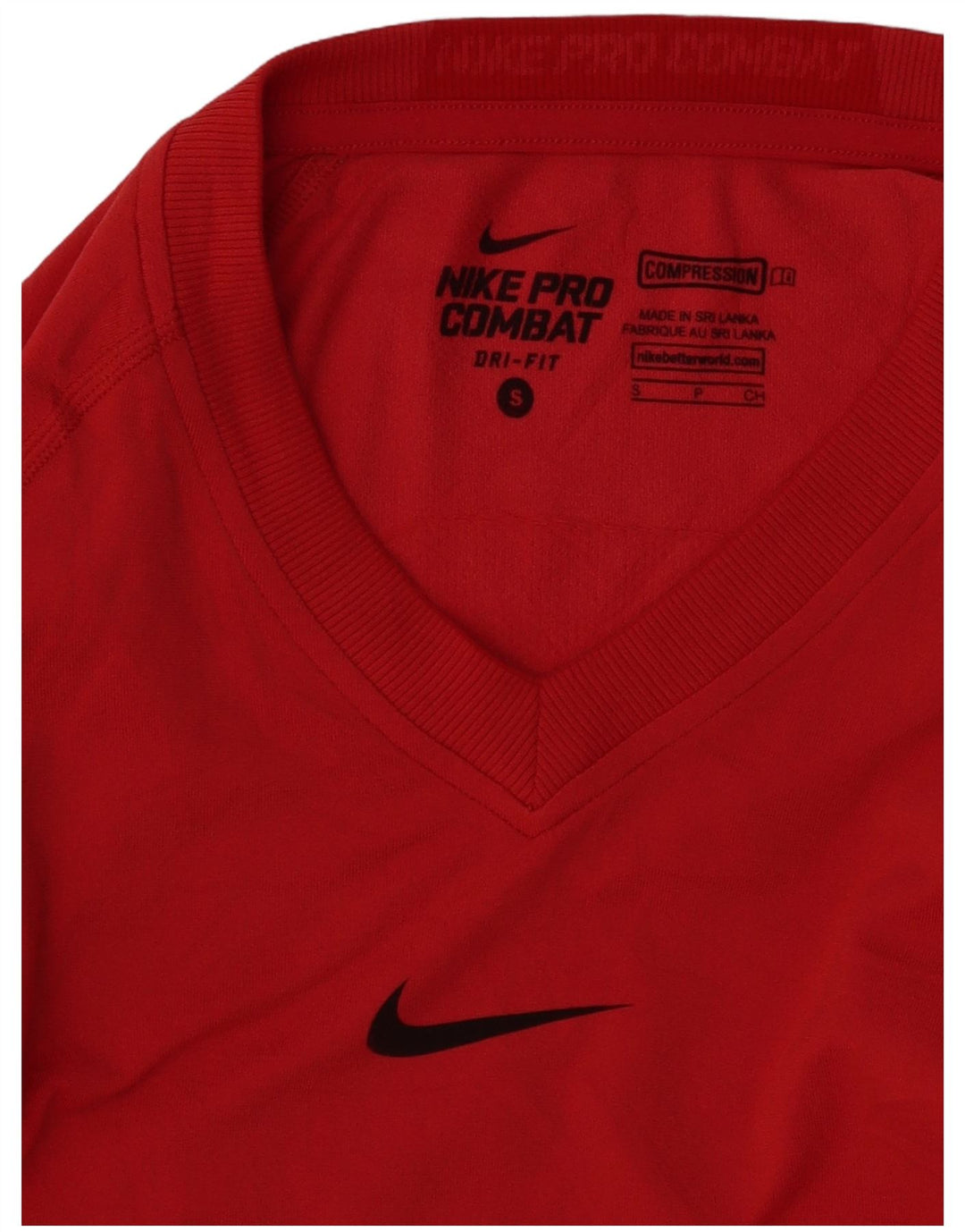 NIKE Womens Dri Fit Top Long Sleeve UK 10 Small Red
