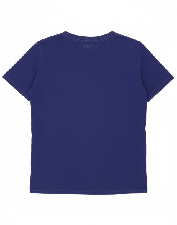Puma Boys Graphic T-Shirt Top 10-11 Years Medium Blue Cotton