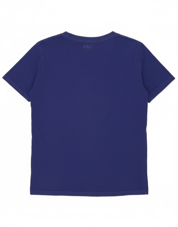 Puma Boys Graphic T-Shirt Top 10-11 Years Medium Blue Cotton