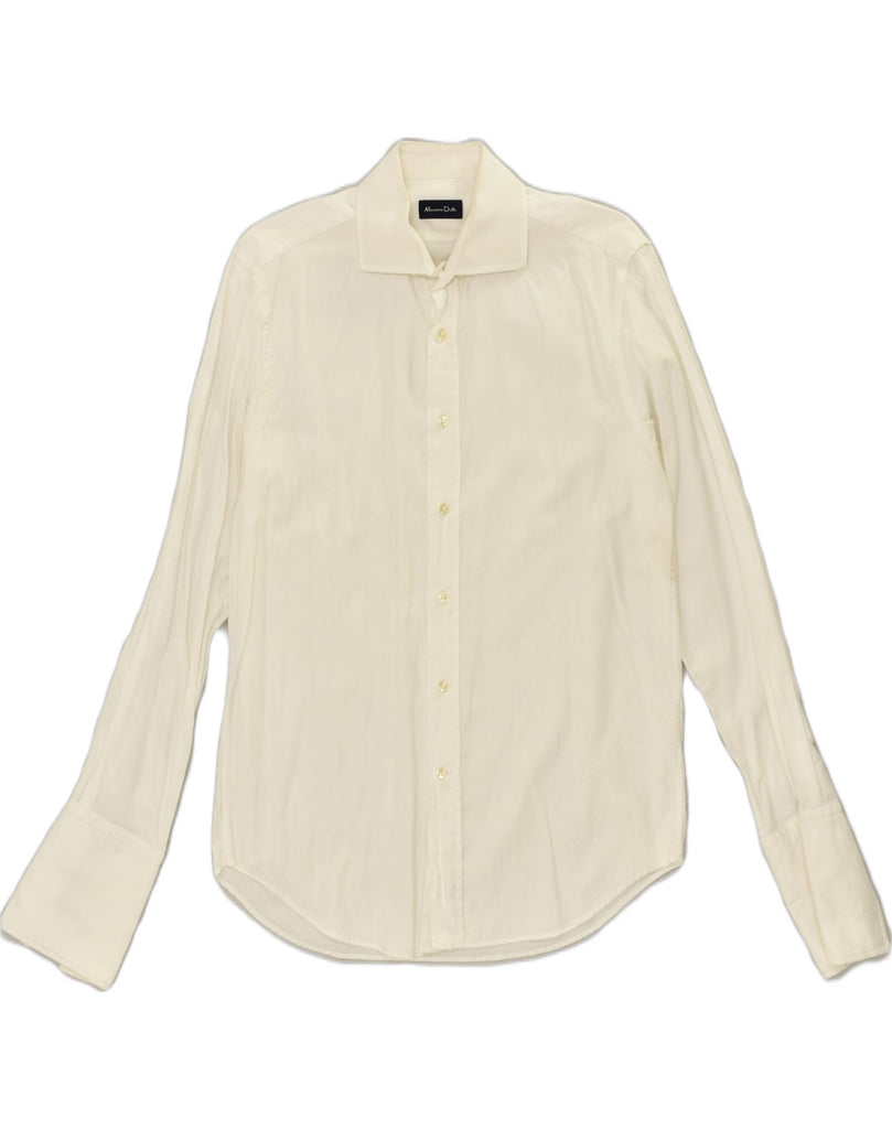 MASSIMO DUTTI Mens Shirt Size 41 16 Large White Cotton | Vintage Massimo Dutti | Thrift | Second-Hand Massimo Dutti | Used Clothing | Messina Hembry 