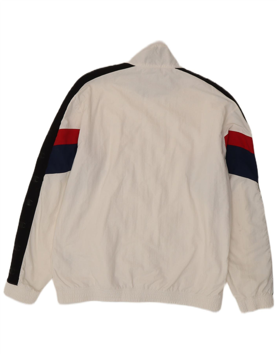 CHAMPION Mens Graphic Tracksuit Top Jacket XL White Colourblock Polyamide