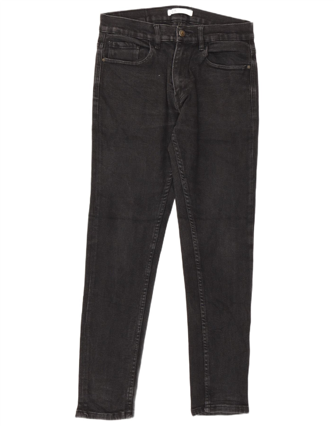 Zara Mens Slim Jeans EU 42 Large W32 L30 Grey