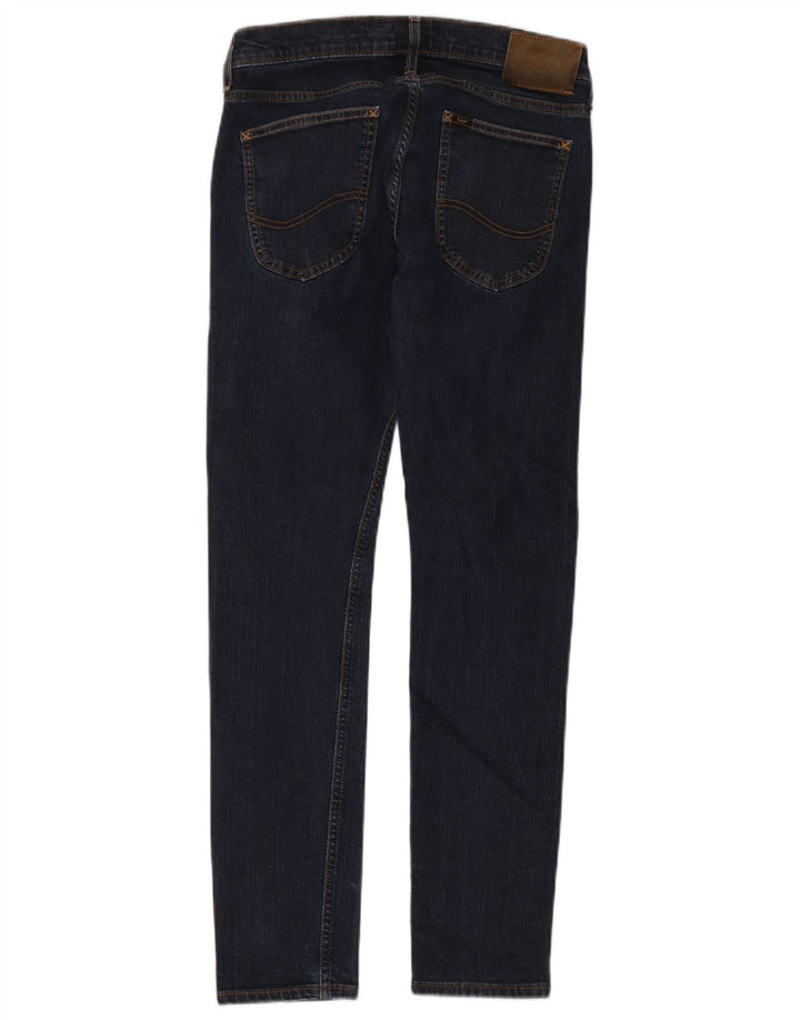 Lee Womens Luke Slim Jeans W29 L30 Navy Blue Cotton