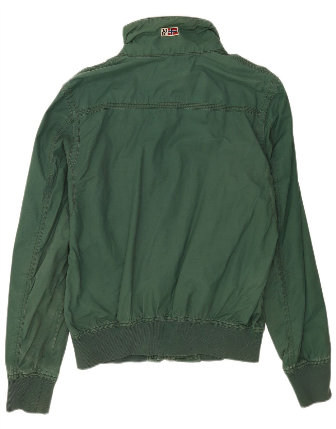 Napapijri Mens Geographic Bomber Jacket UK 36 Small Green