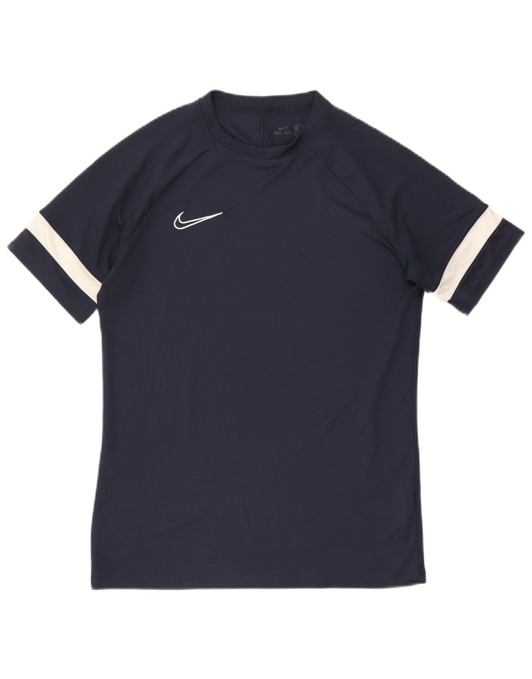 Nike Mens Dri Fit T-Shirt Top Medium Navy Blue Colourblock