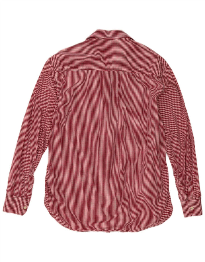 Emmanuel Schvili Womens Tom and Jerry Shirt IT 44 Medium Red Gingham