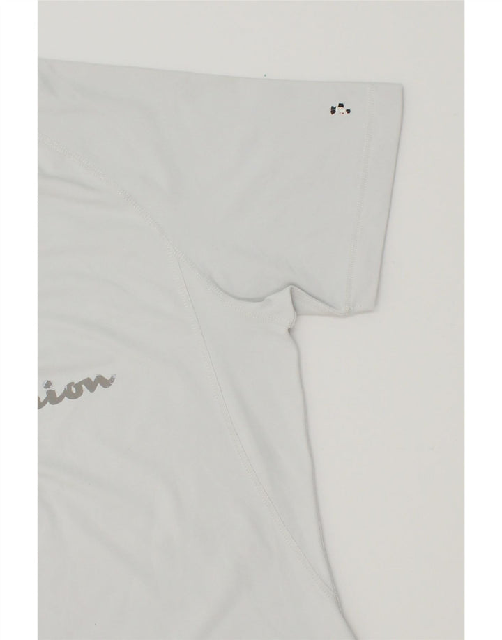 CHAMPION Womens Graphic T-Shirt Top UK 18 XL White Polyamide Vintage Champion and Second-Hand Champion from Messina Hembry 