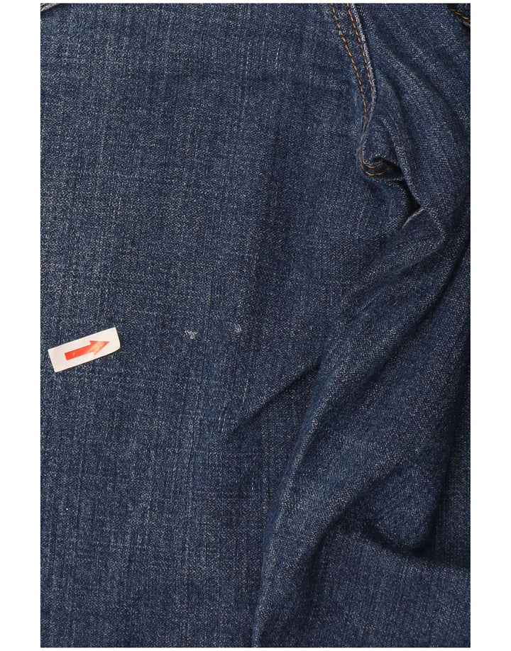 Farah Mens Straight Jeans W36 L30 Blue Cotton