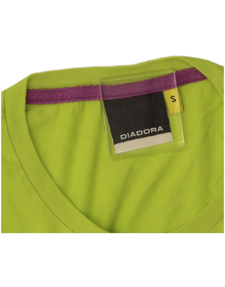 DIADORA Mens Graphic T-Shirt Top Small Green
