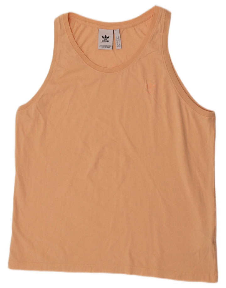 Adidas Mens Vest Top XL Orange Cotton