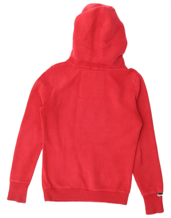 Superdry Mens Graphic Hoodie Jumper Small Red Cotton