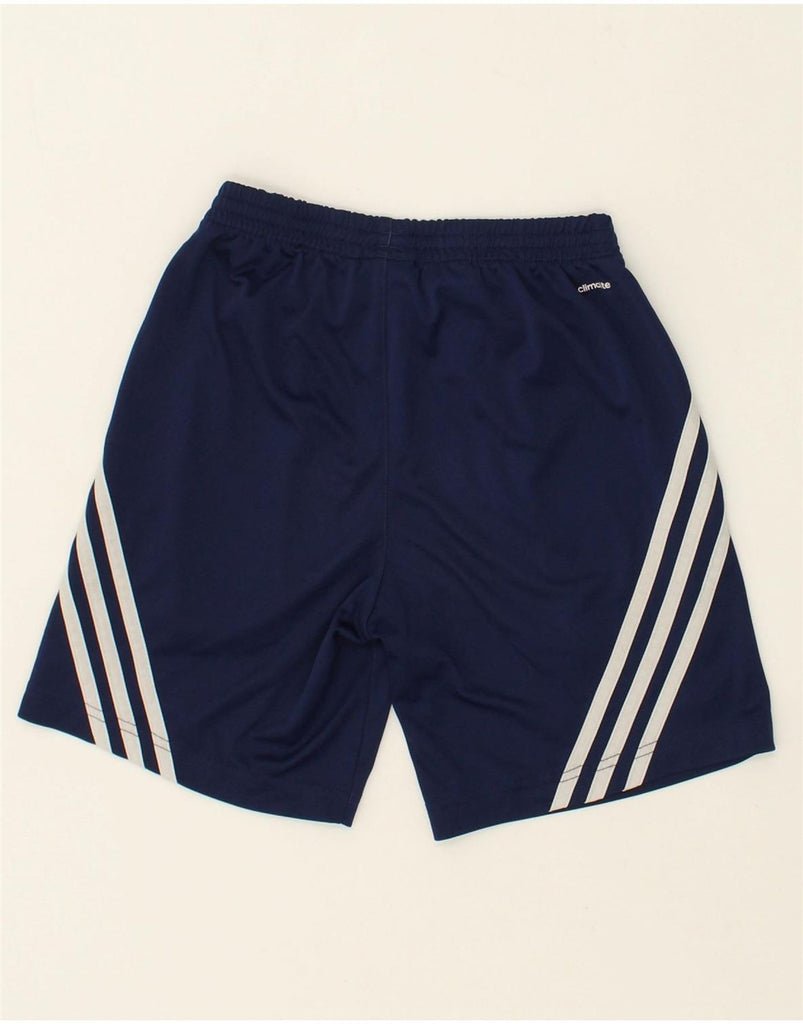 ADIDAS Boys Climalite Graphic Sport Shorts 11-12 Years Large Navy Blue | Vintage Adidas | Thrift | Second-Hand Adidas | Used Clothing | Messina Hembry 
