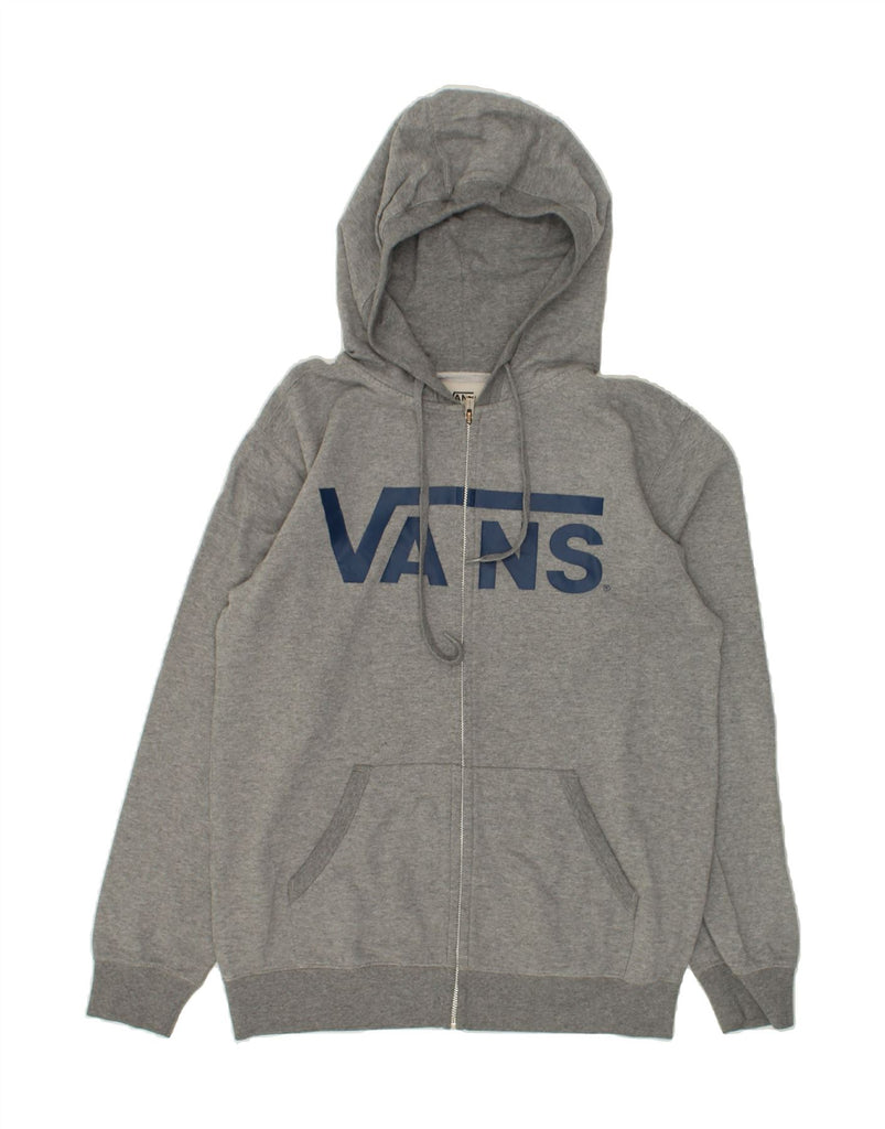 VANS Mens Graphic Zip Hoodie Sweater Medium Grey | Vintage Vans | Thrift | Second-Hand Vans | Used Clothing | Messina Hembry 