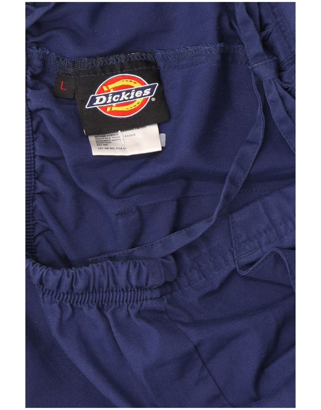 Dickies Mens Regular Cargo Trousers Large W34 L30 Navy Blue Polyester