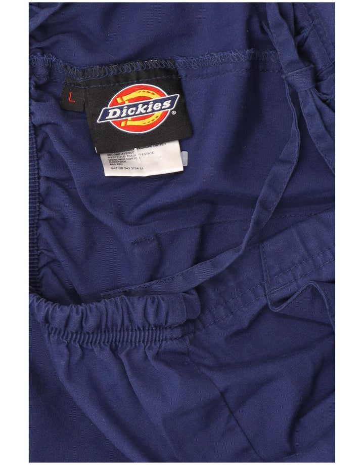 Dickies Mens Regular Cargo Trousers Large W34 L30 Navy Blue Polyester