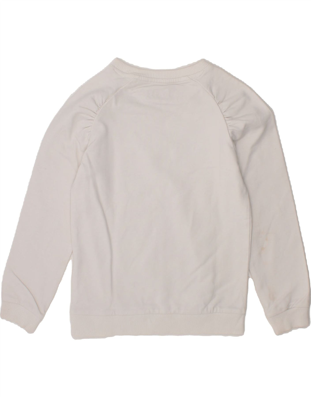 GUESS Girls Graphic Sweatshirt Jumper 4-5 Years White Cotton Vintage Guess and Second-Hand Guess from Messina Hembry 