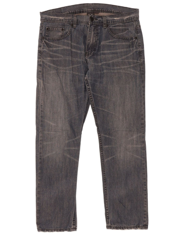 Armani Exchange Mens Straight Jeans W36 L31 Blue