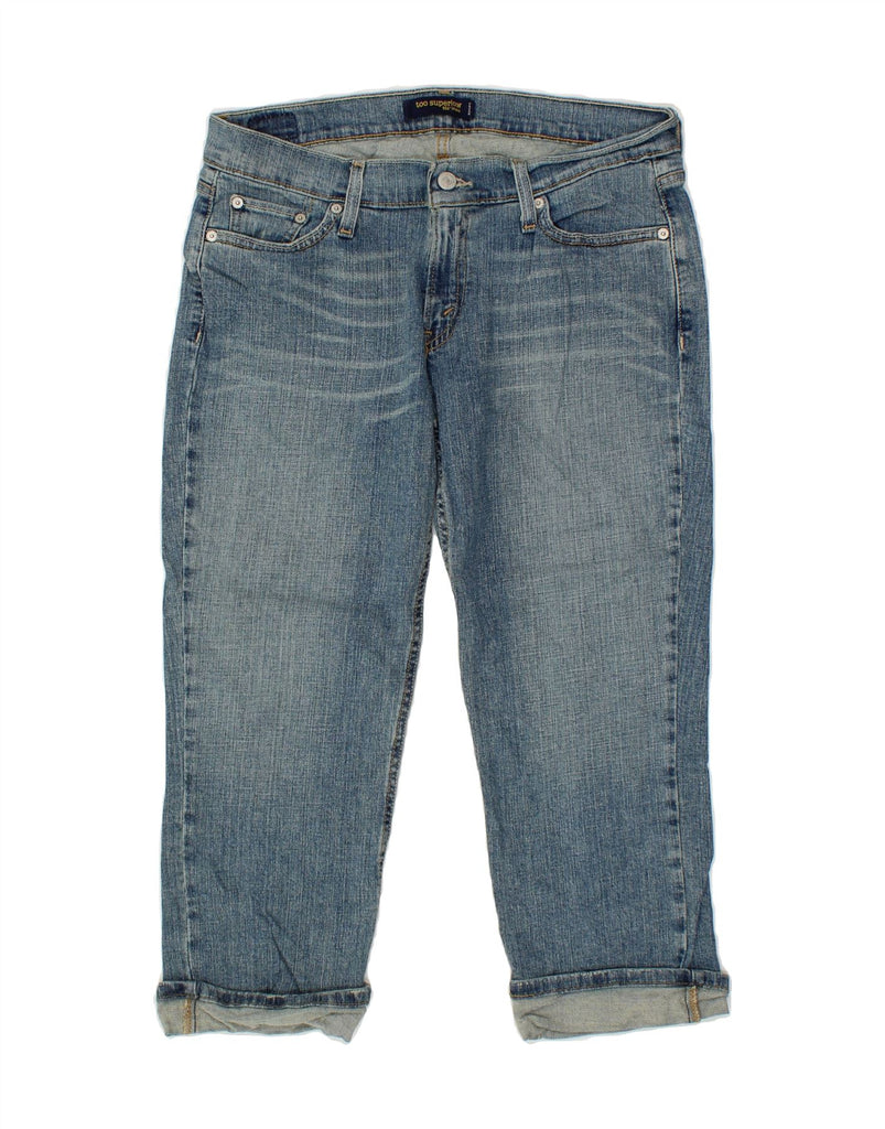 LEVI'S Womens 524 Super Low Cropped Jeans W24 L22 Blue Vintage Levi's and Second-Hand Levi's from Messina Hembry 