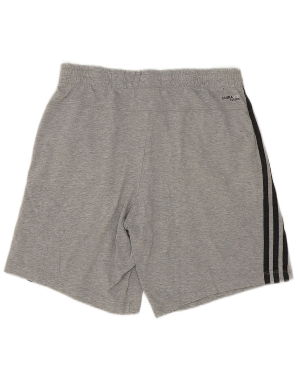 Adidas Mens Climalite Sport Shorts Small Grey Cotton