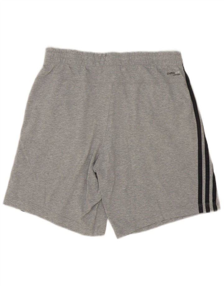 Adidas Mens Climalite Sport Shorts Small Grey Cotton