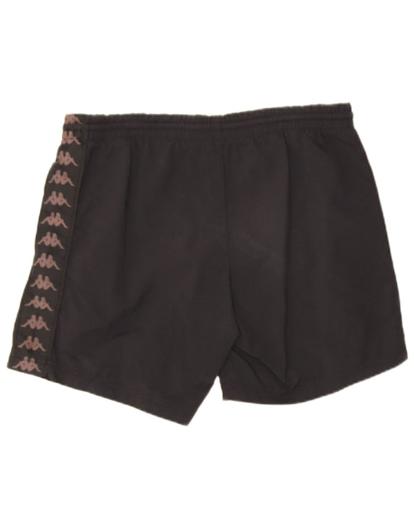 Kappa Mens Graphic Sport Shorts Medium Black