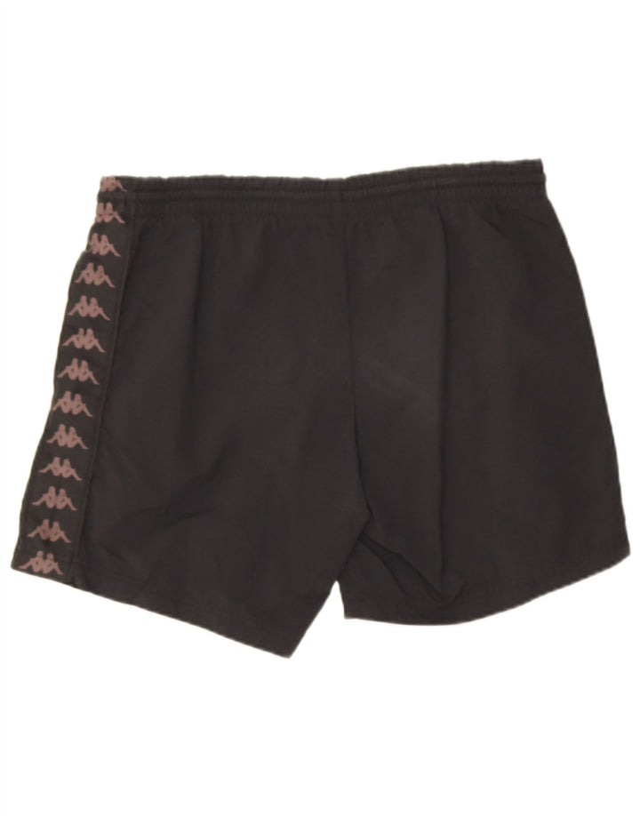 Kappa Mens Graphic Sport Shorts Medium Black