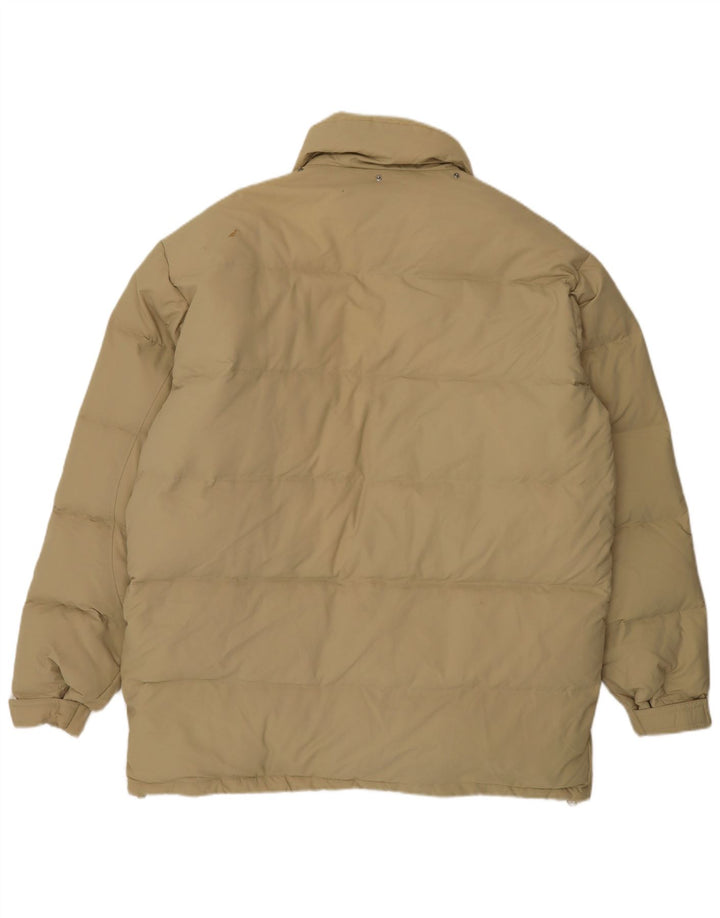 Fila Mens Padded Coat UK 40 Large Beige Polyamide