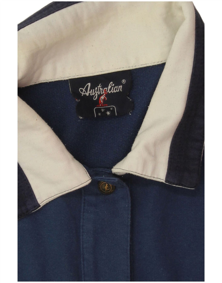 AUSTRALIAN L'ALPINA Womens Varsity Jacket IT 44 Medium Navy Blue