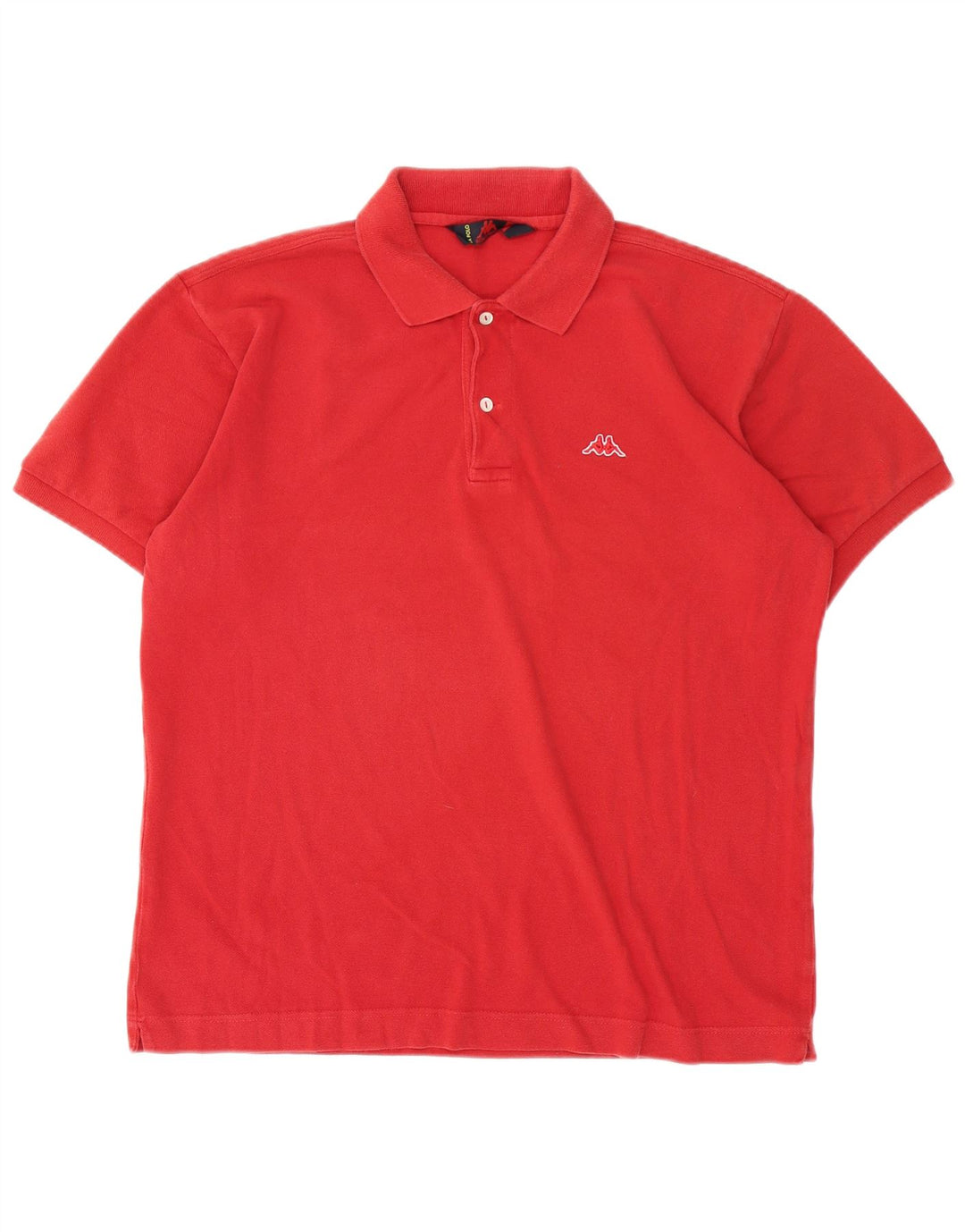 Kappa Mens Polo Shirt Large Red Cotton
