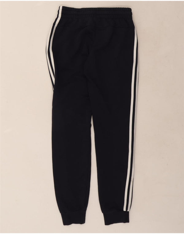 Adidas Womens Tracksuit Trousers Joggers UK 8/10 Small Navy Blue Cotton