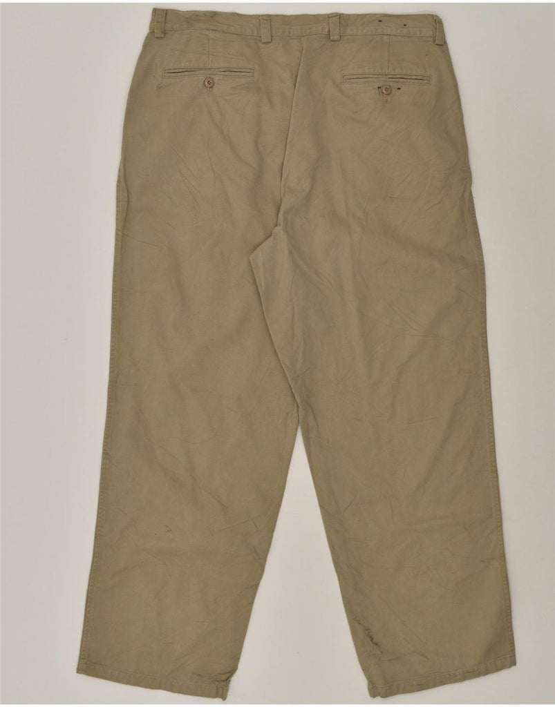 NAUTICA Mens Pegged Chino Trousers W38 L32 Khaki Cotton | Vintage Nautica | Thrift | Second-Hand Nautica | Used Clothing | Messina Hembry 