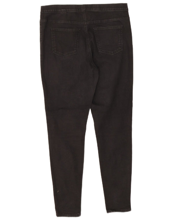 Marks & Spencer Womens High Waist Skinny Jeans UK 14 Large W31 L27 Black