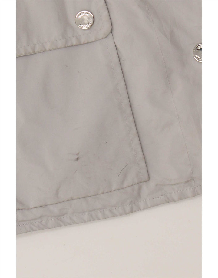 Geox Womens Respira Hooded Utility Jacket UK 18 XL Grey Polyester