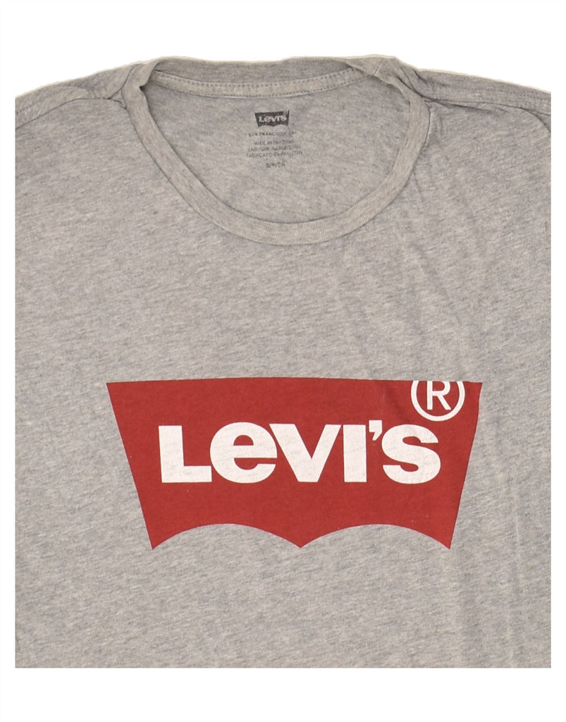 LEVI'S Mens Graphic T-Shirt Top Small Grey Cotton | Vintage Levi's | Thrift | Second-Hand Levi's | Used Clothing | Messina Hembry 