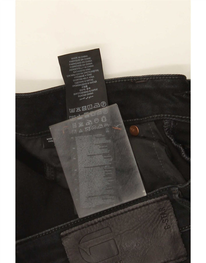G-Star Mens Slim Jeans W32 L32 Black Cotton
