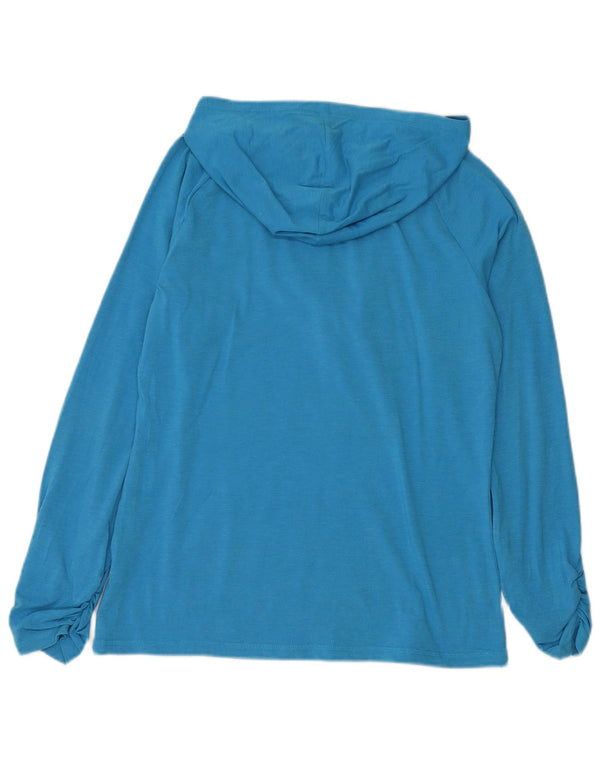 PUMA Womens Hooded Top Long Sleeve UK 14 Large Blue