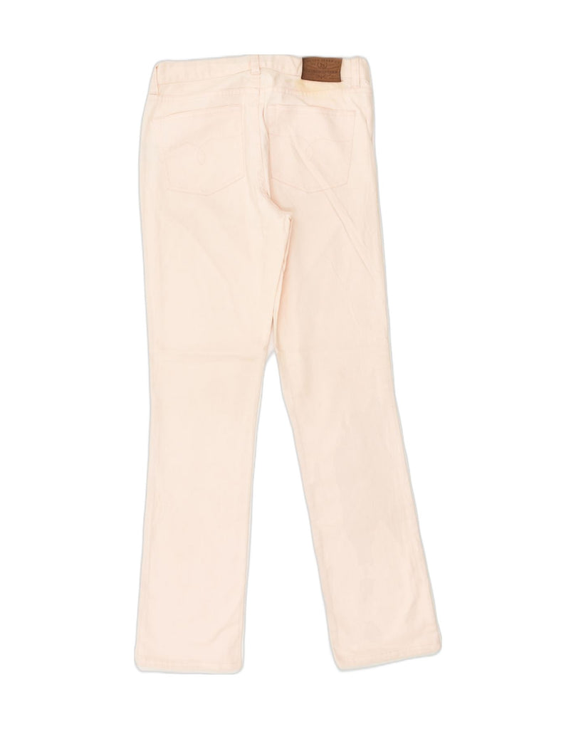 RALPH LAUREN Womens Slim Casual Trousers US 4 Small W28 L31 Pink Cotton | Vintage Ralph Lauren | Thrift | Second-Hand Ralph Lauren | Used Clothing | Messina Hembry 