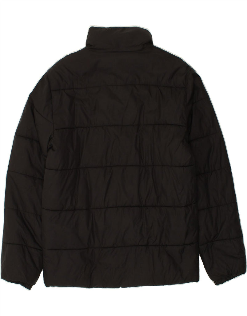 KAPPA Womens Padded Jacket UK 14 Medium Black Polyamide Vintage Kappa and Second-Hand Kappa from Messina Hembry 