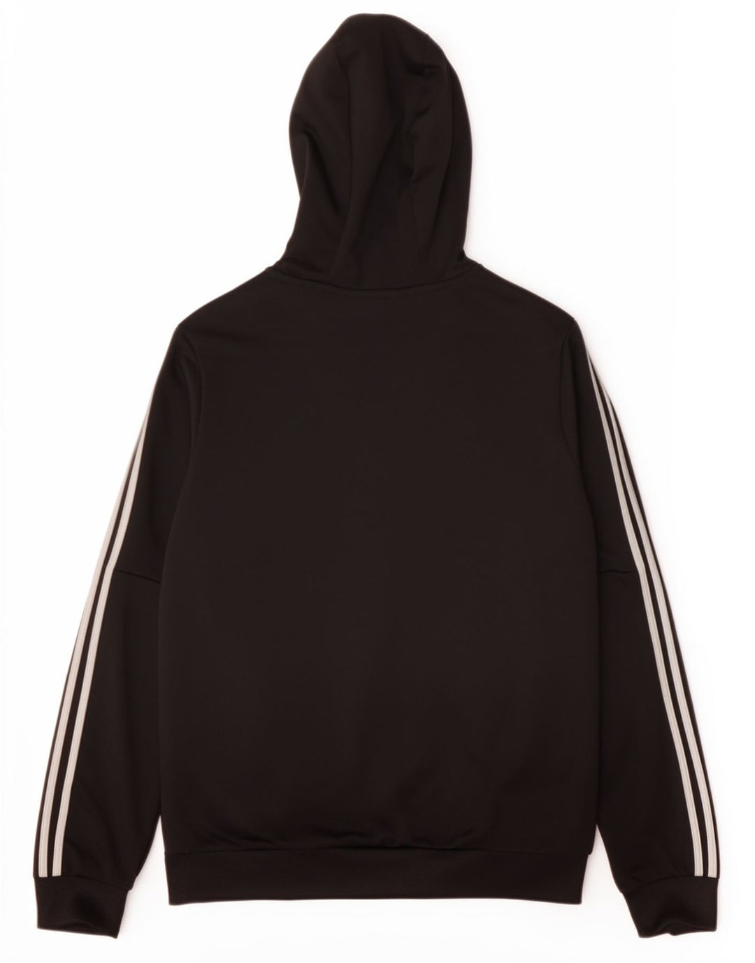 Adidas Boys Graphic Zip Hoodie Sweater 11-12 Years Black Polyester