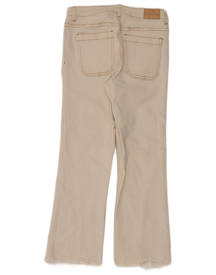 Zara Womens Bootcut Jeans W28 L26 White Cotton