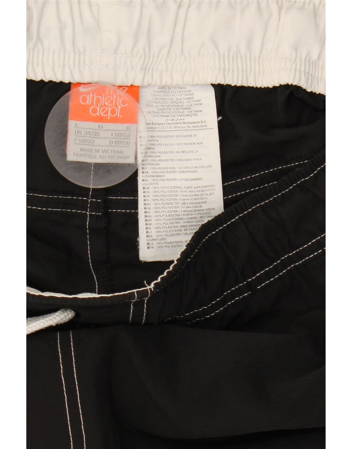 Nike Mens Swimming Shorts Large Black Colourblock Polyester