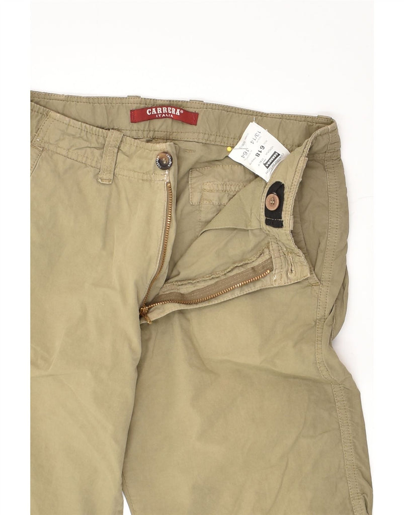 CARRERA Boys 618 Cargo Shorts 13-14 Years W26 Khaki Cotton | Vintage Carrera | Thrift | Second-Hand Carrera | Used Clothing | Messina Hembry 