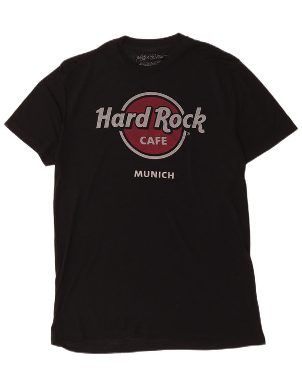 Hard Rock Cafe Mens Munich Graphic T-Shirt Top Medium Black